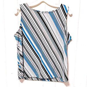 Van Heusen Women's Stripped blouse - Size Large